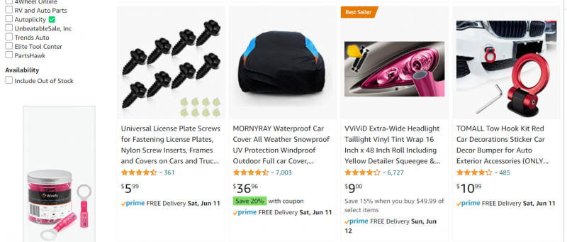 Top Automotive Amazon Deals Today in Pittsburgh - Exterior Accessories